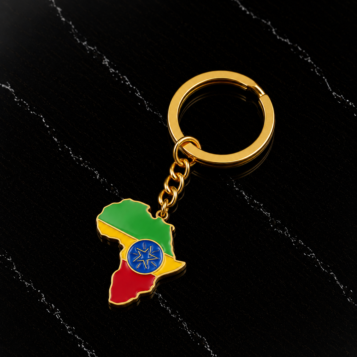 Africa Flags Keychain