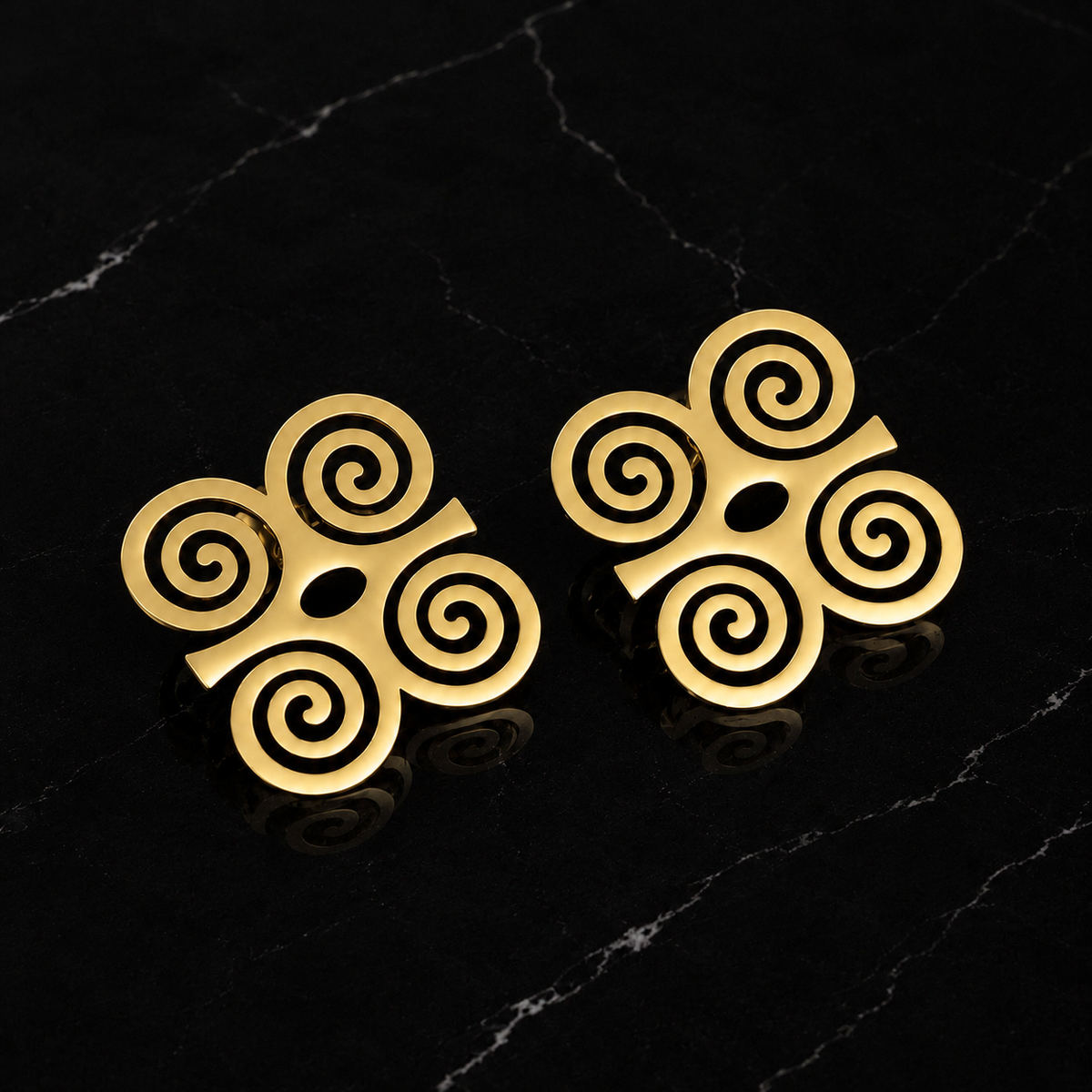 Adinkra Sankofa & Dwennimmen Hoops