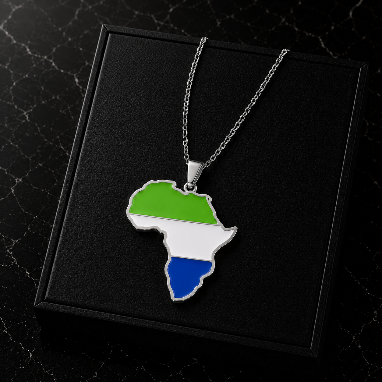 Africa Map Necklace