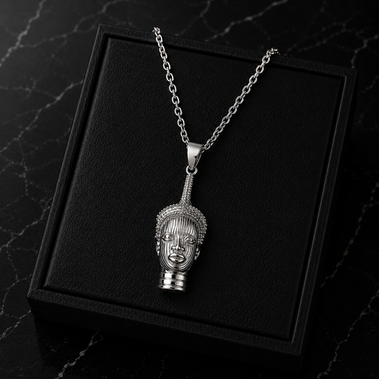 Royal Ife Head Necklace