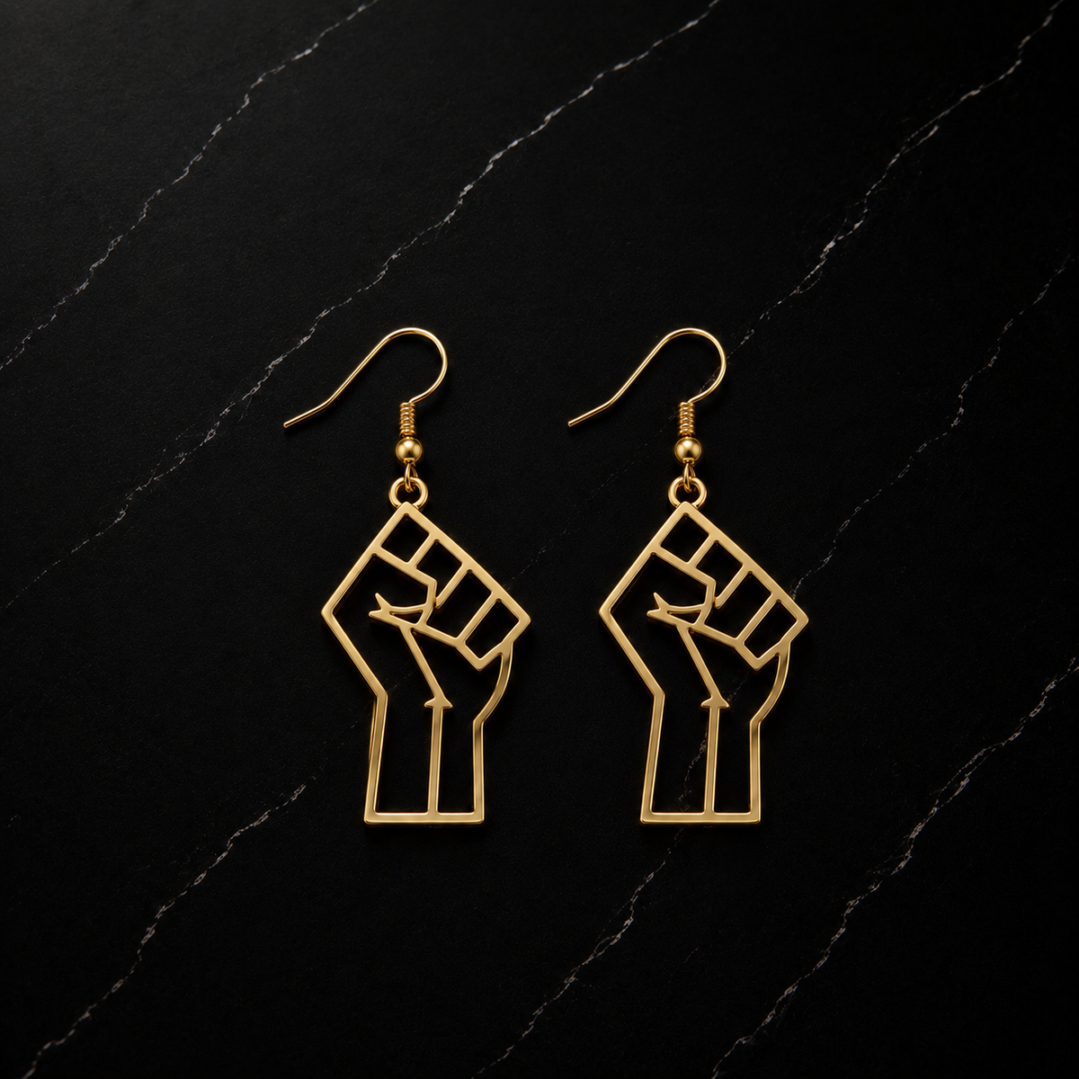 Black Power Earrings