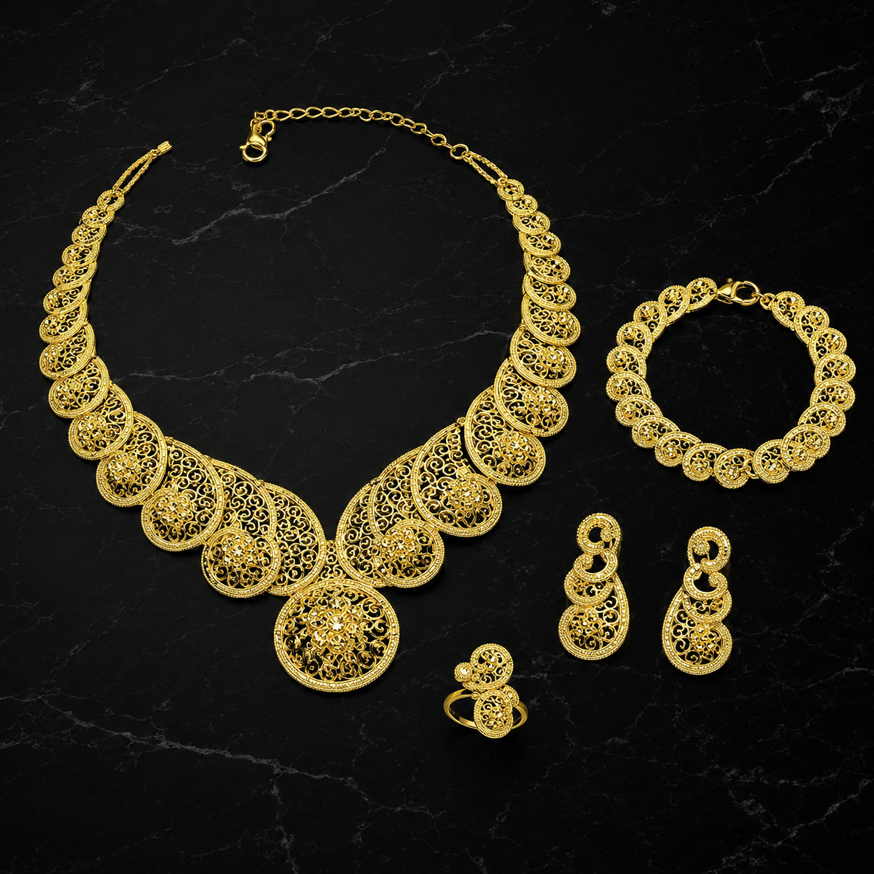 Baguirmi Almond Jewelry Set