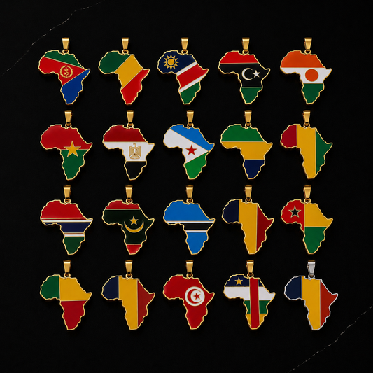 Africa Map Necklace