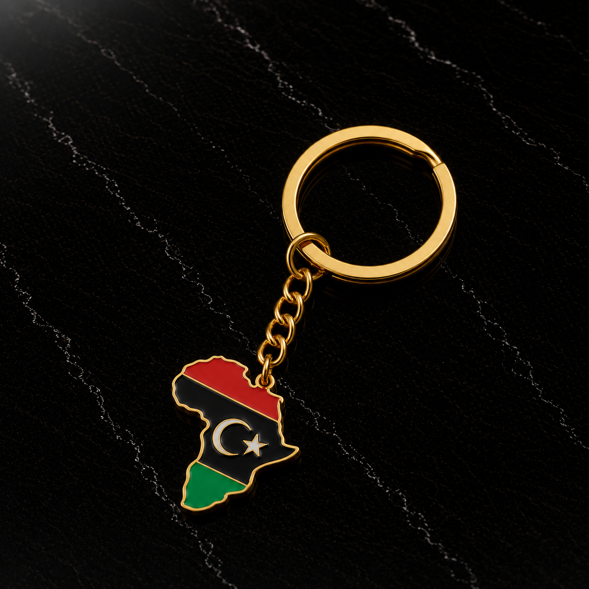 Africa Flags Keychain