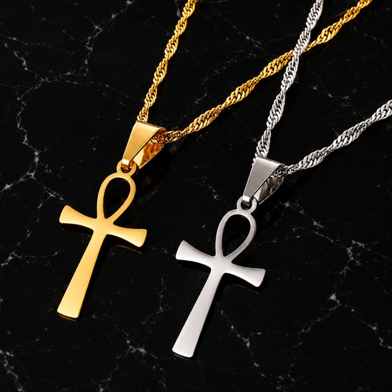 Sacred Ankh Cross Necklace