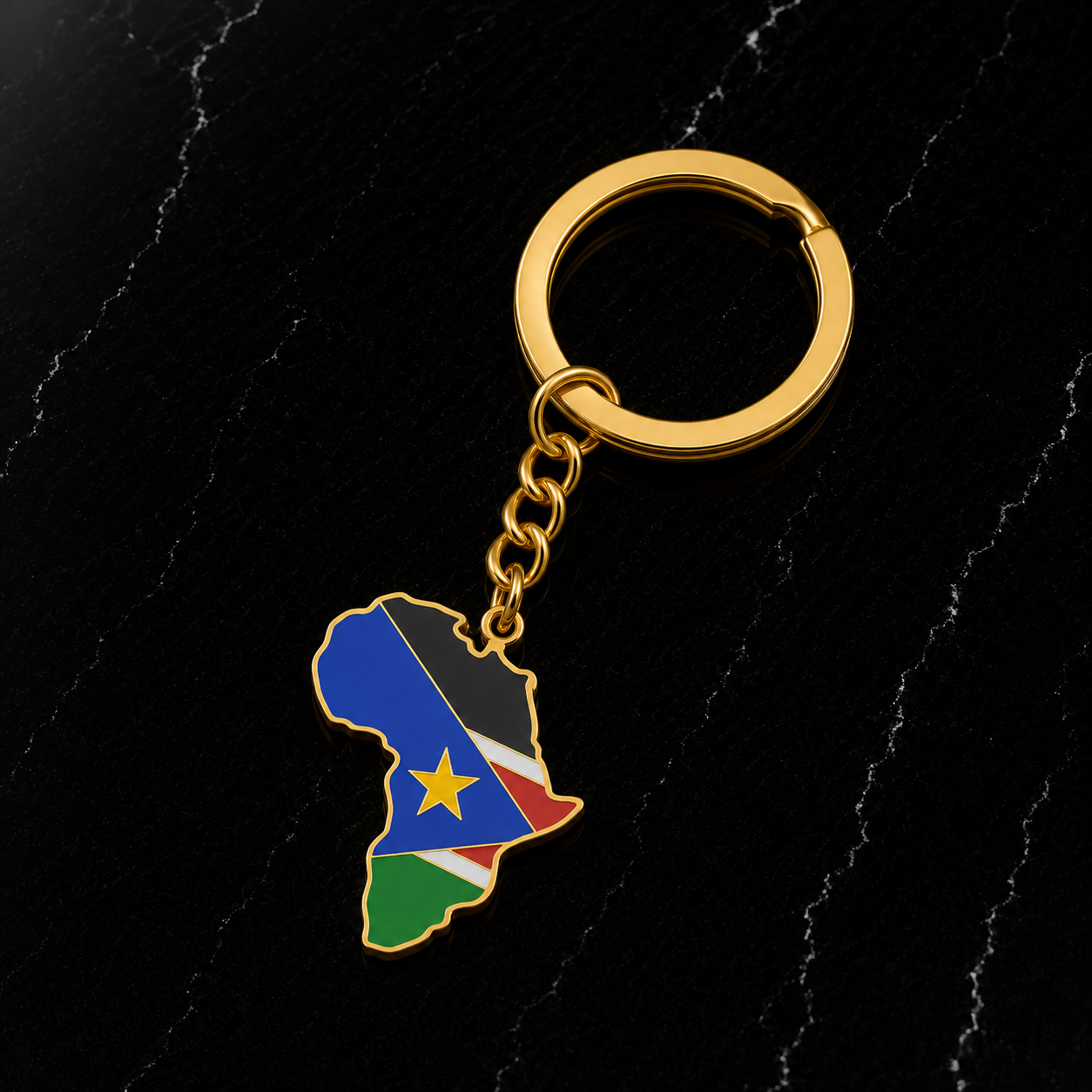 Africa Flags Keychain