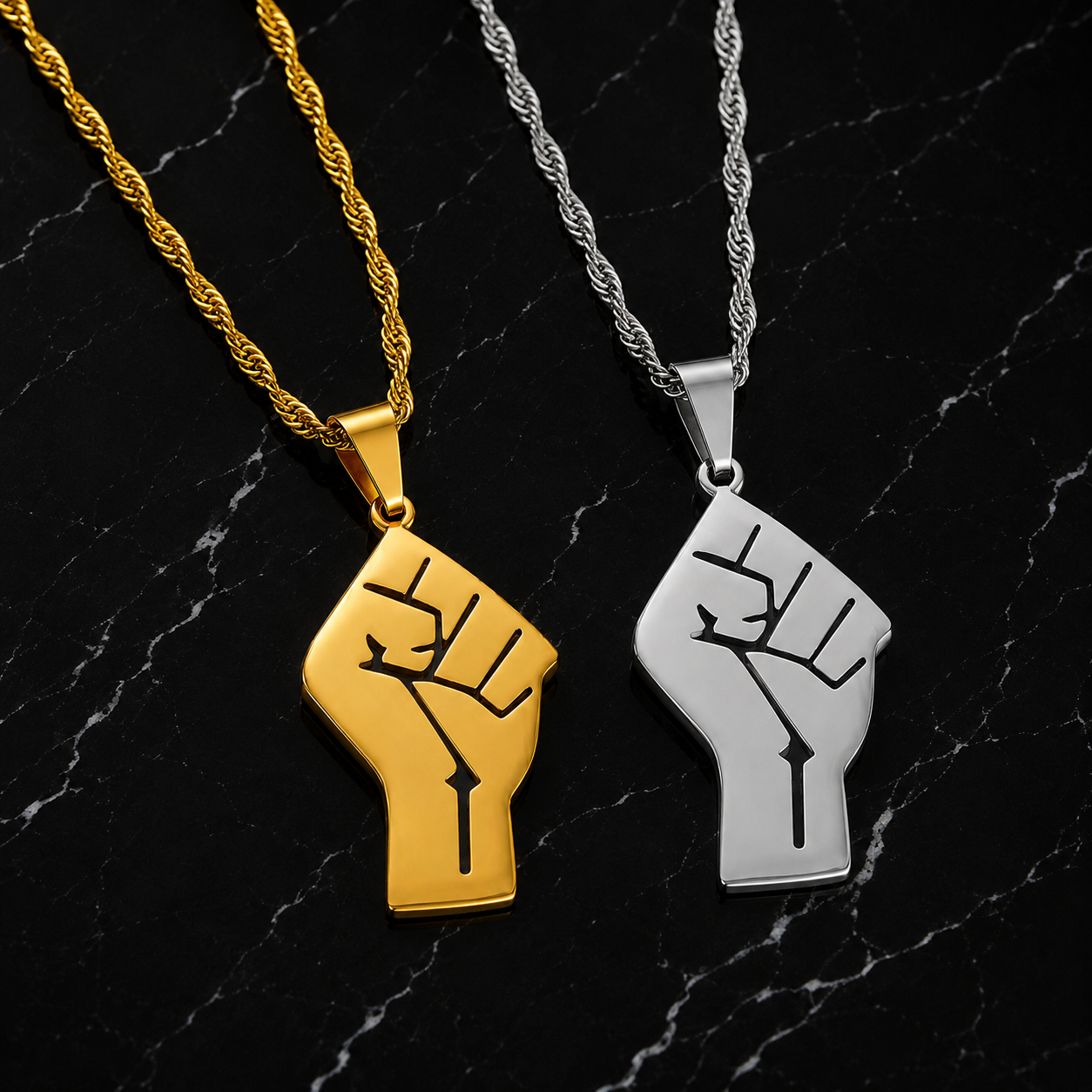 Black Power Necklace