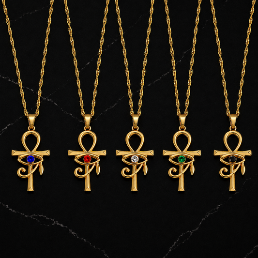 Ankh Eye of Horus Necklace