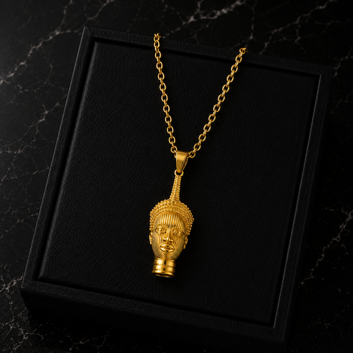 Royal Ife Head Necklace