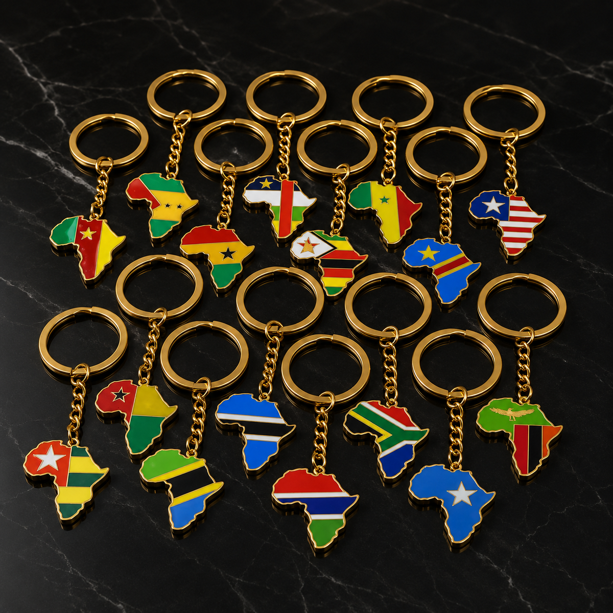 African Lands Keychain