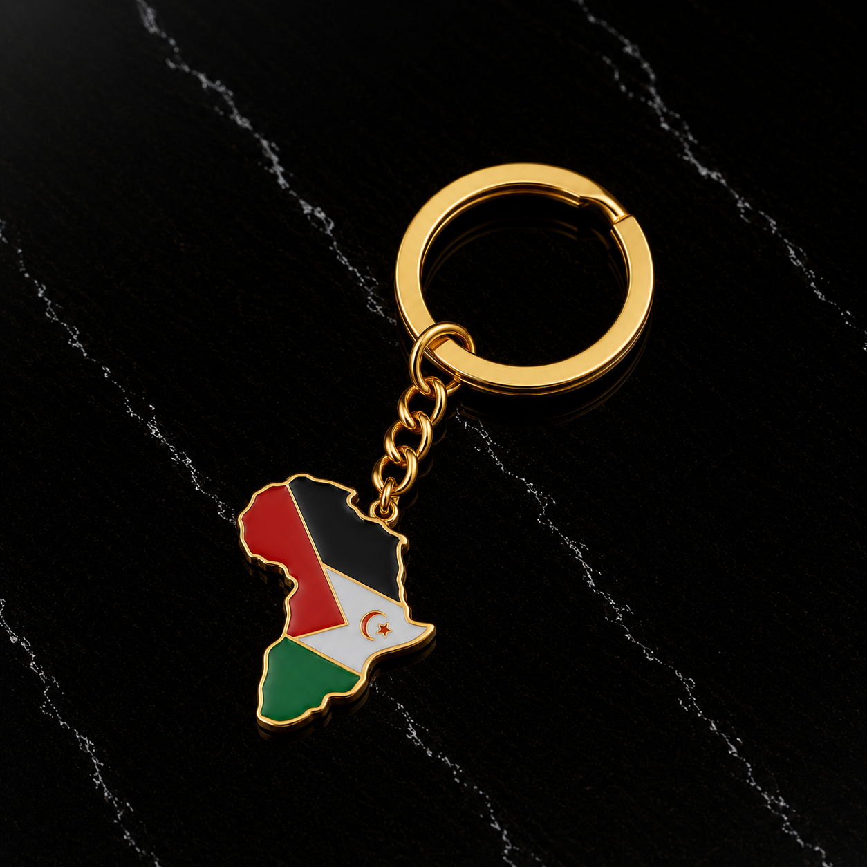 Africa Flags Keychain