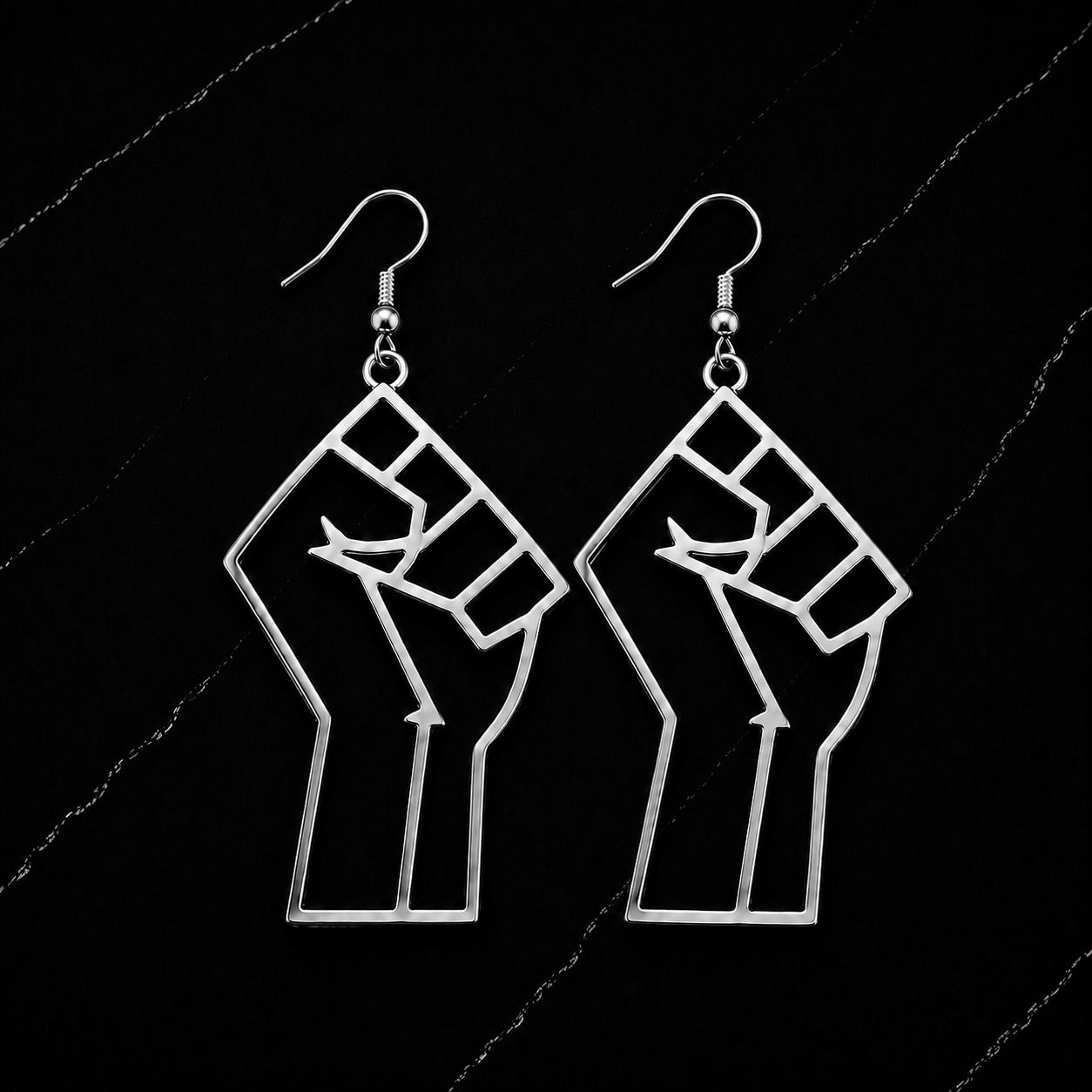 Black Power Earrings