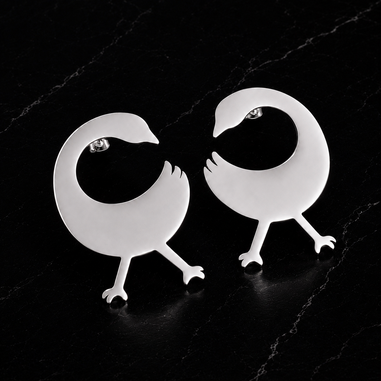 Adinkra Sankofa & Dwennimmen Hoops