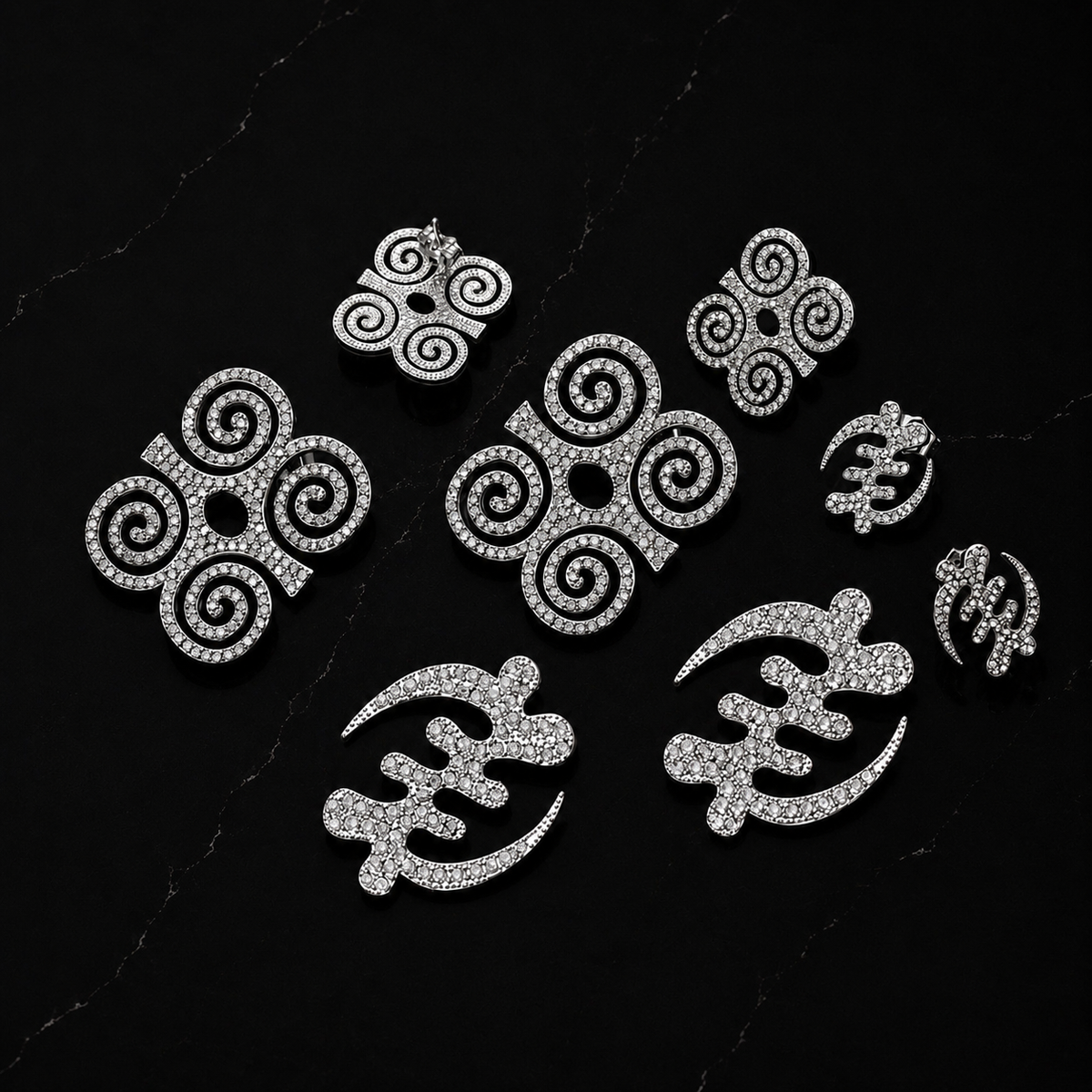 Symbolic Adinkra Earrings