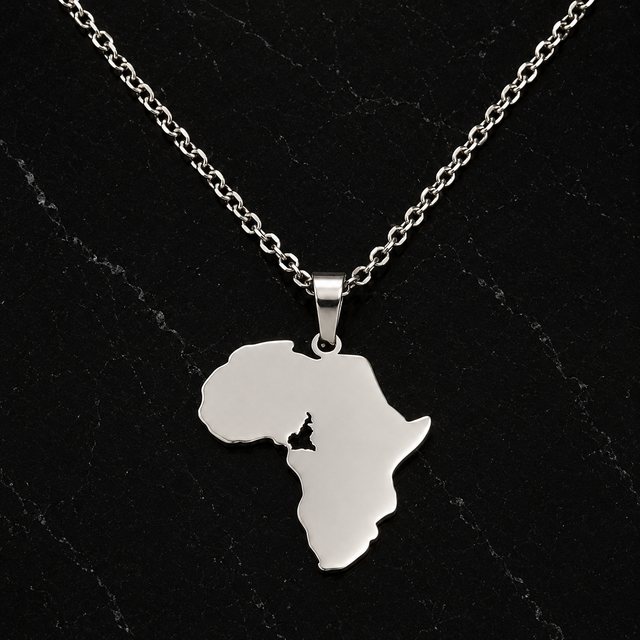 Footprint of Africa Necklace