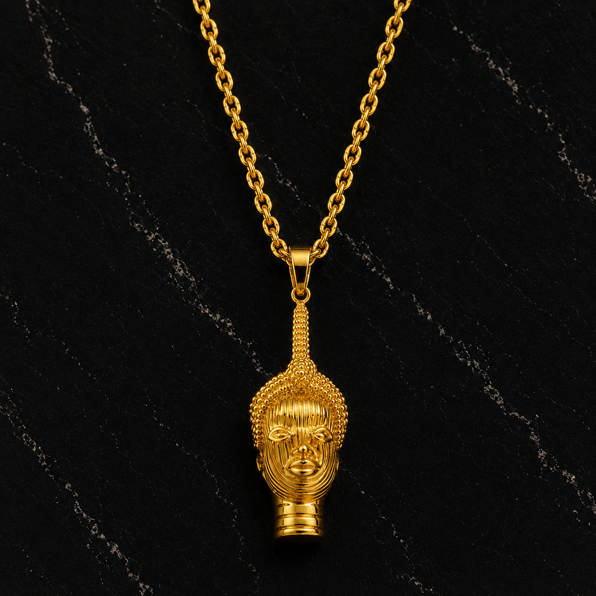 Royal Ife Head Necklace