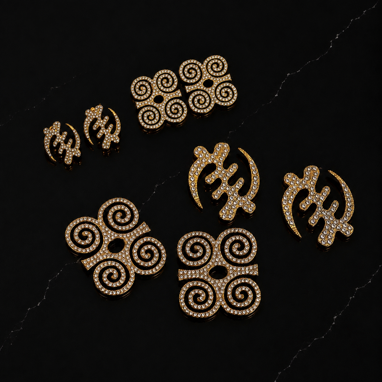 Symbolic Adinkra Earrings