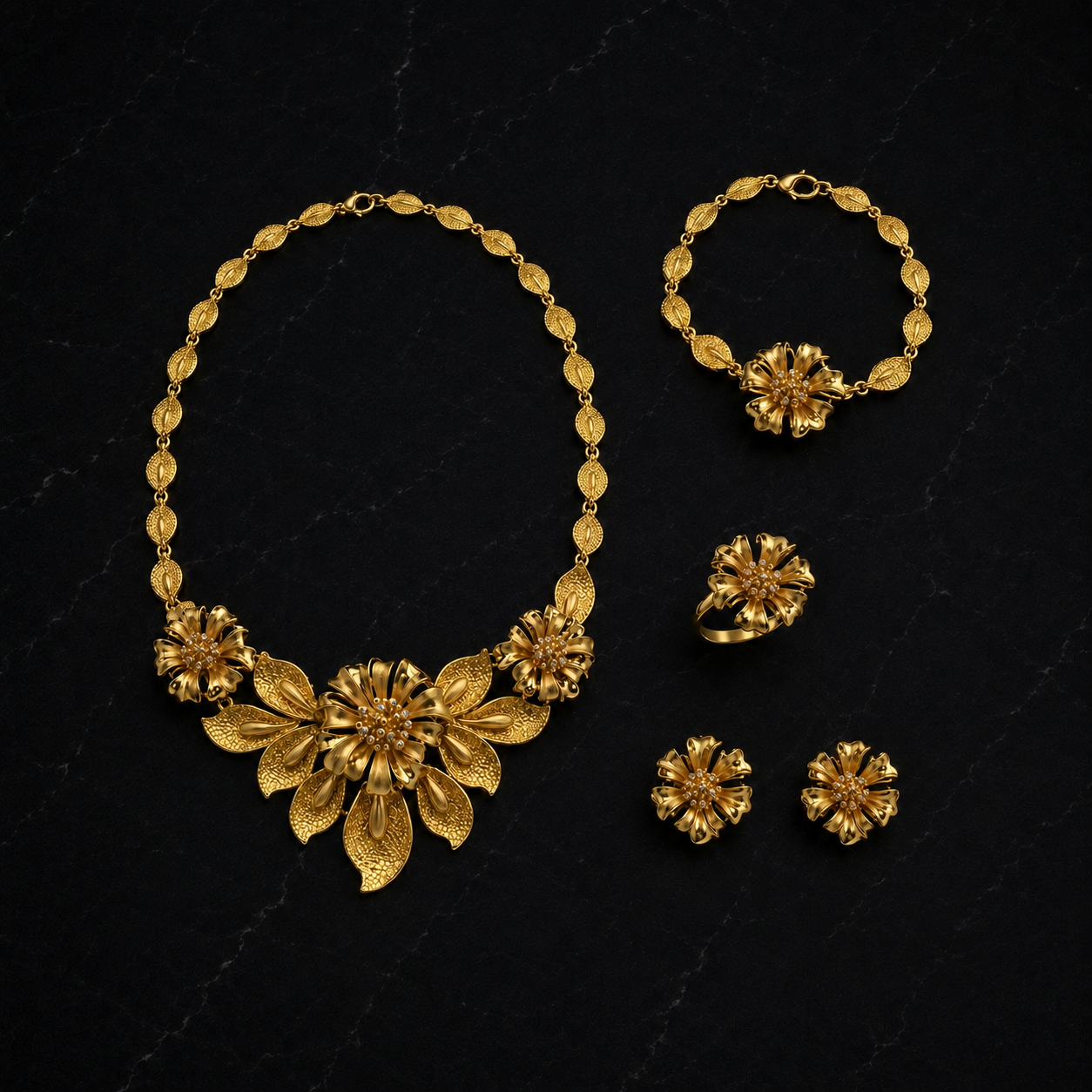 Parure Pétales du Kakongo