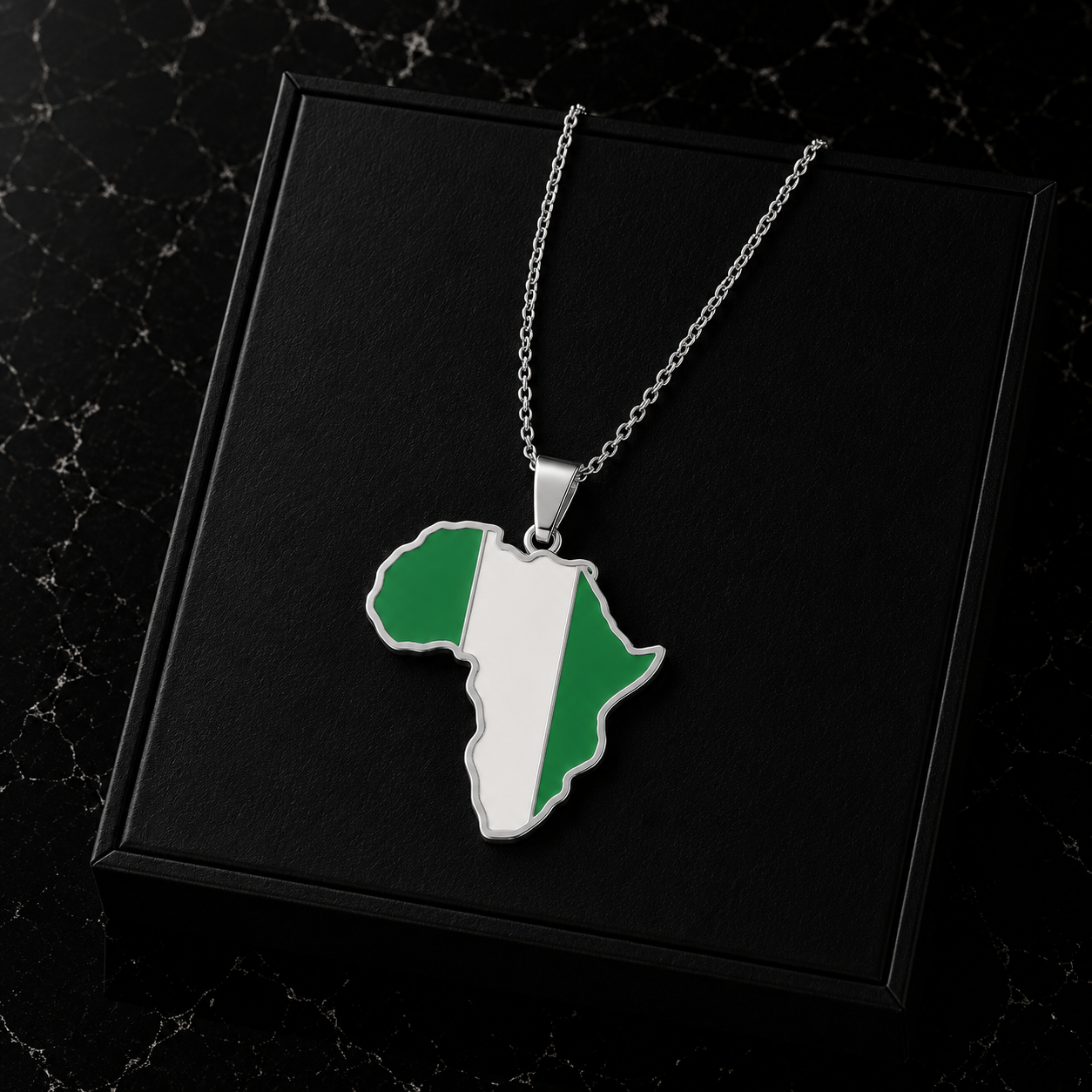 Africa Map Necklace
