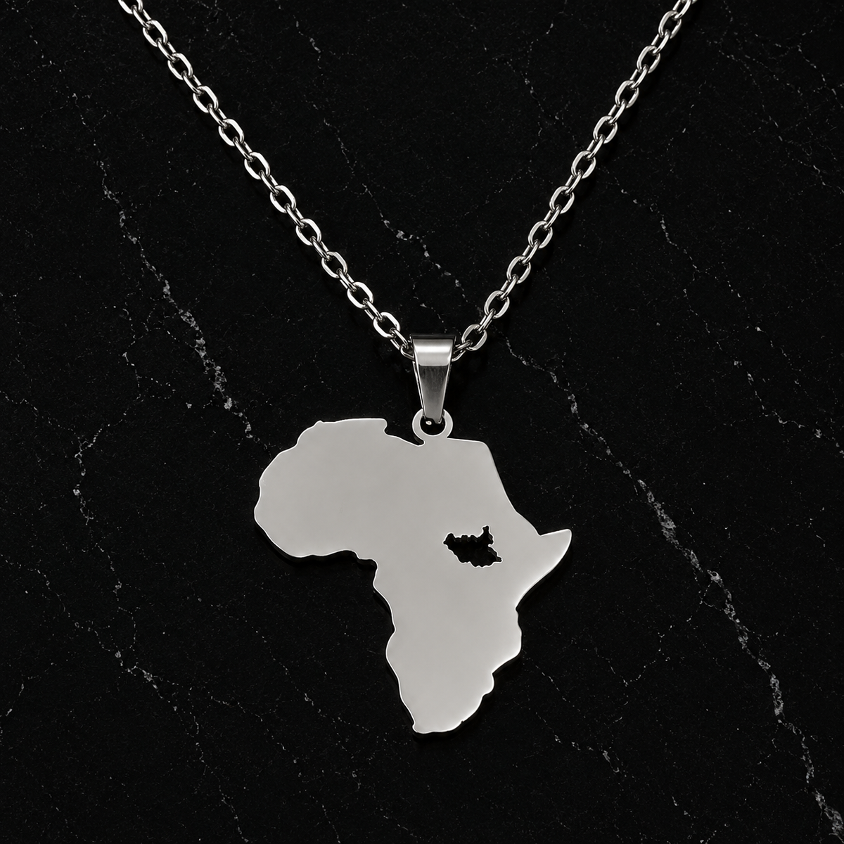 Footprint of Africa Necklace