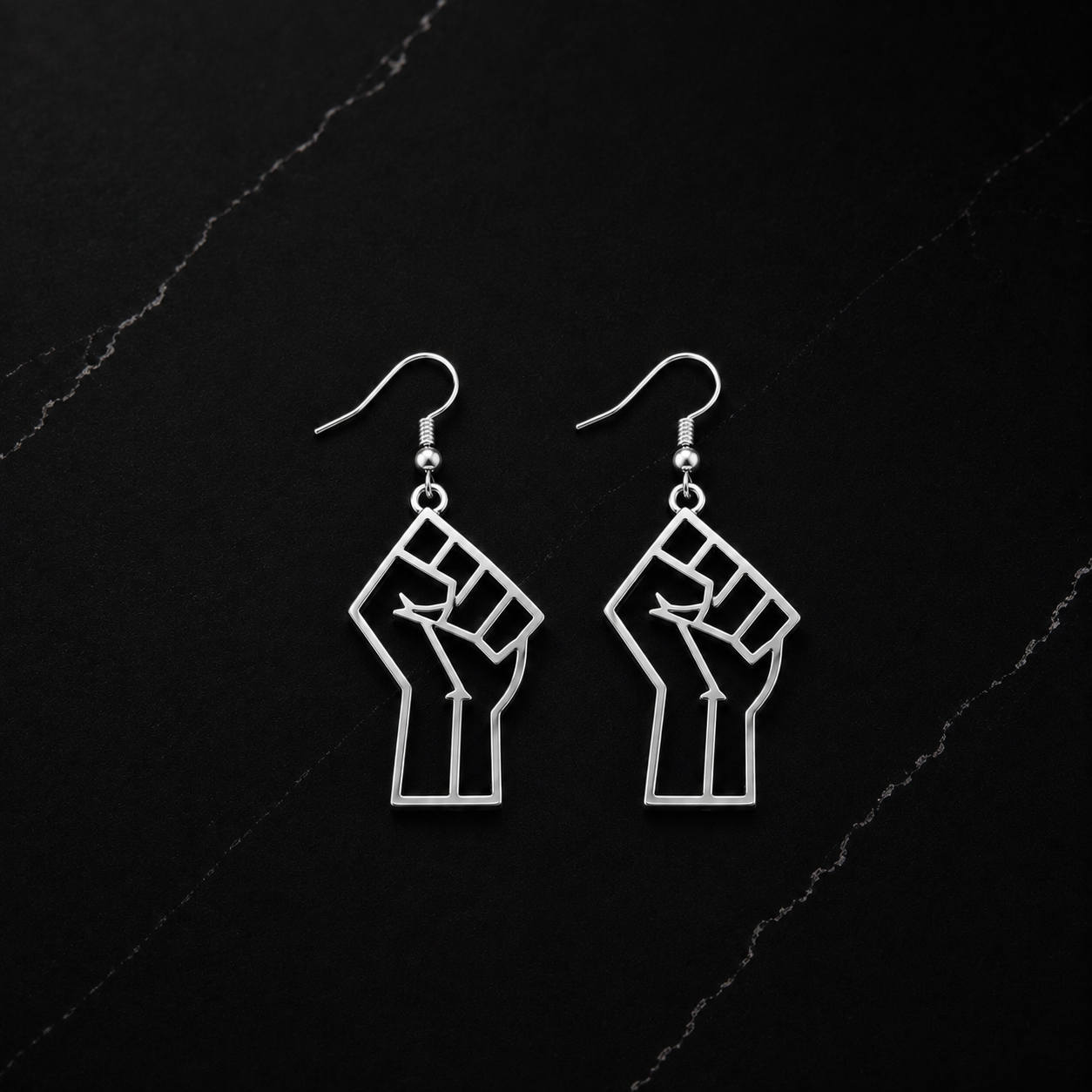 Black Power Earrings