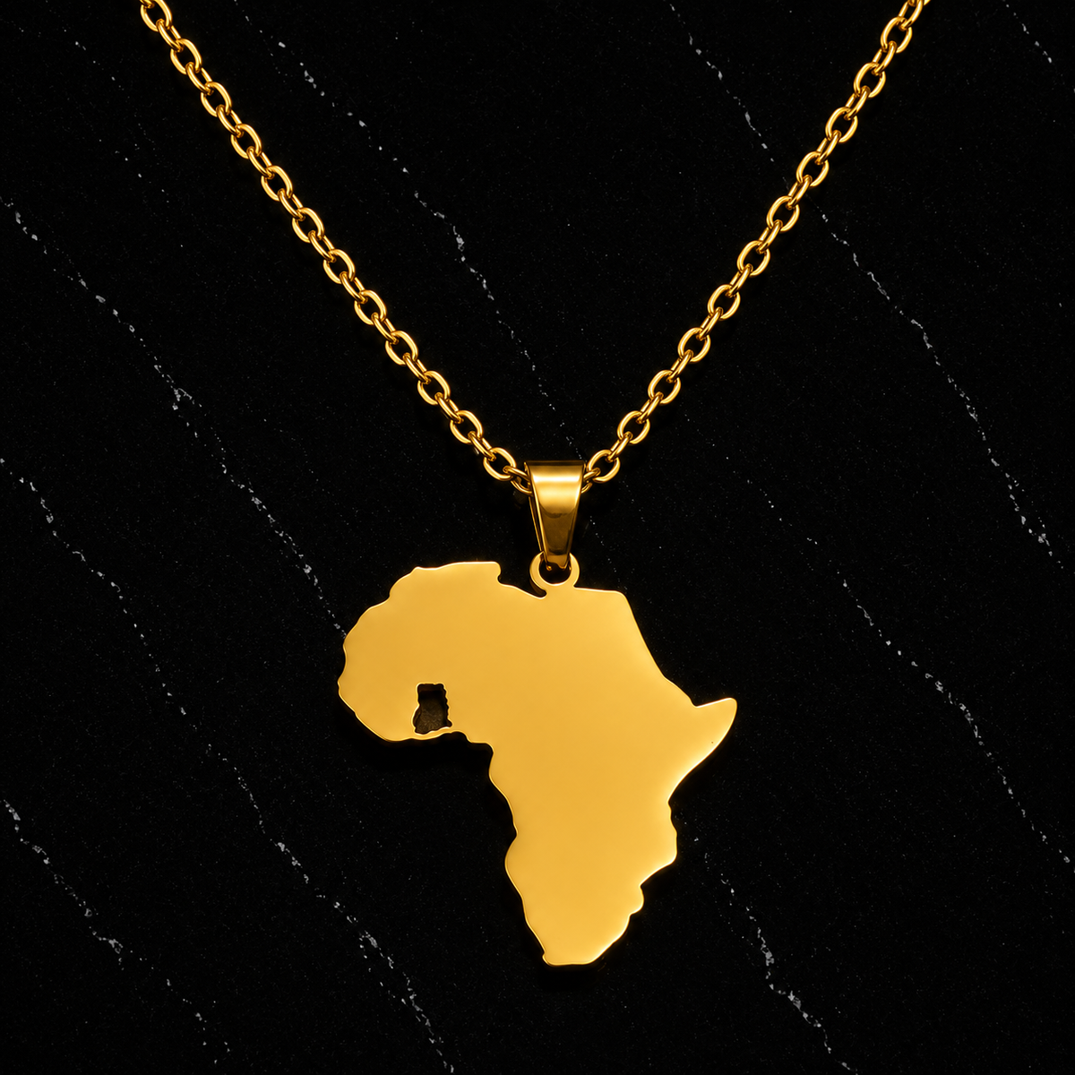 Footprint of Africa Necklace