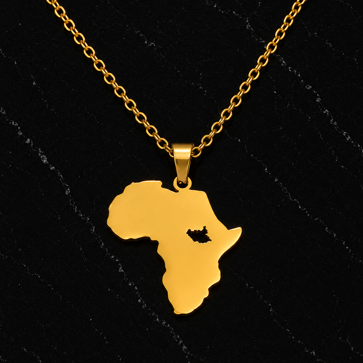 Footprint of Africa Necklace