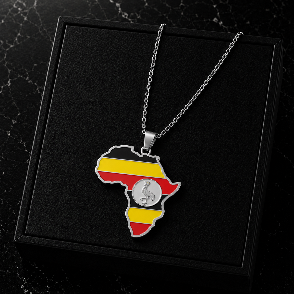 Africa Map Necklace