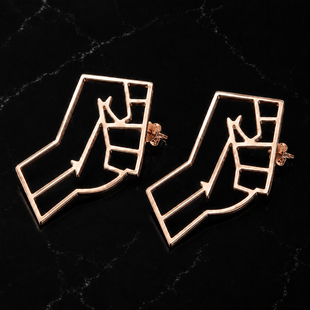 Black Power Earrings