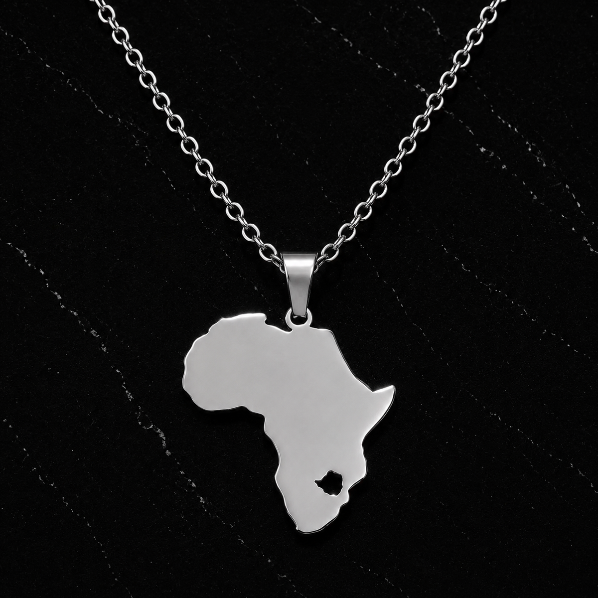Footprint of Africa Necklace