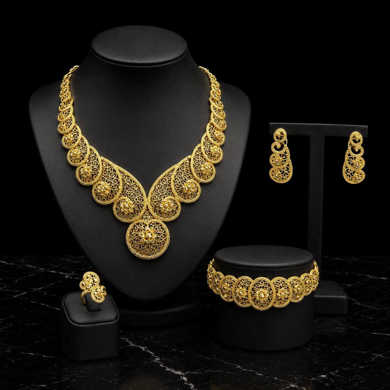Baguirmi Almond Jewelry Set