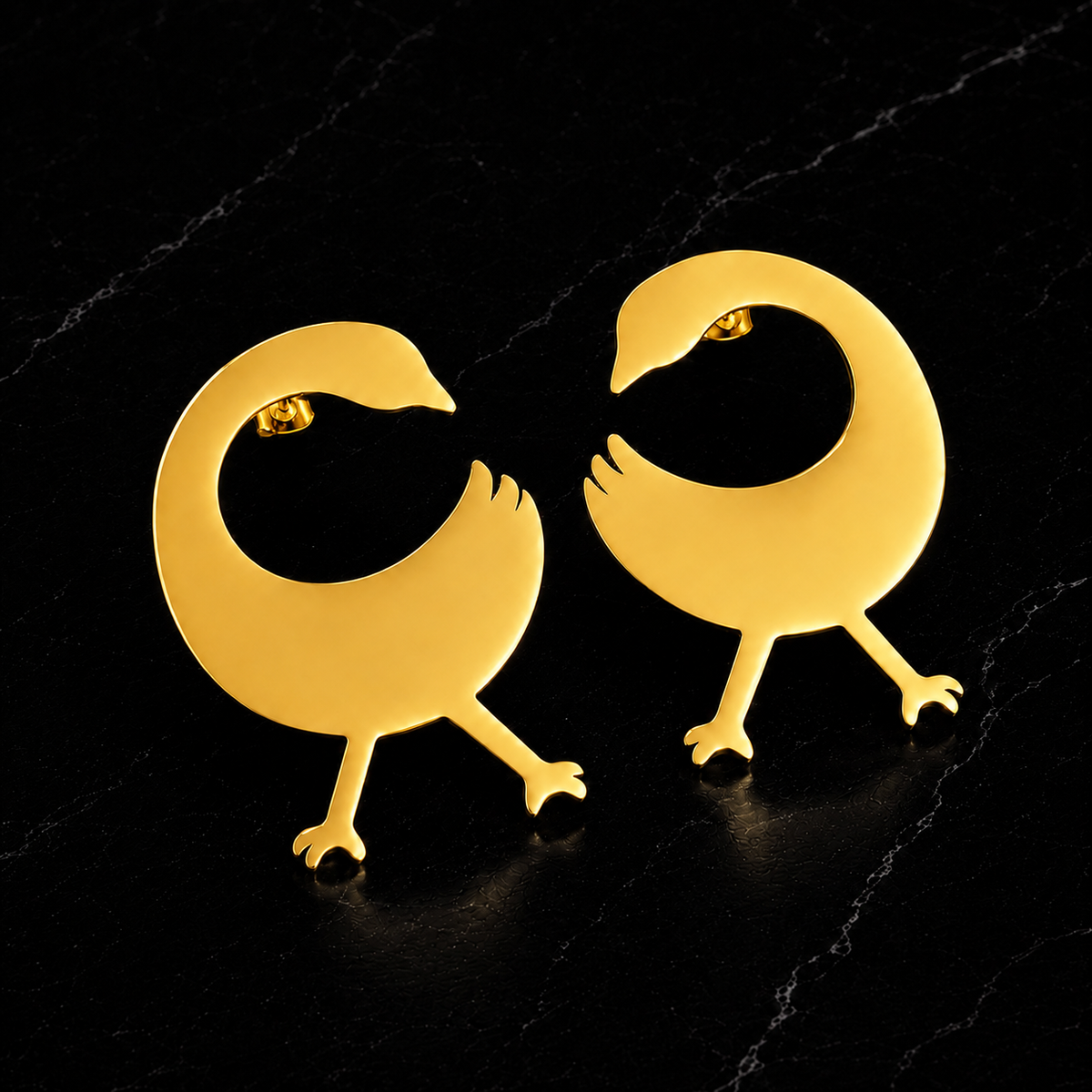 Adinkra Sankofa & Dwennimmen Hoops