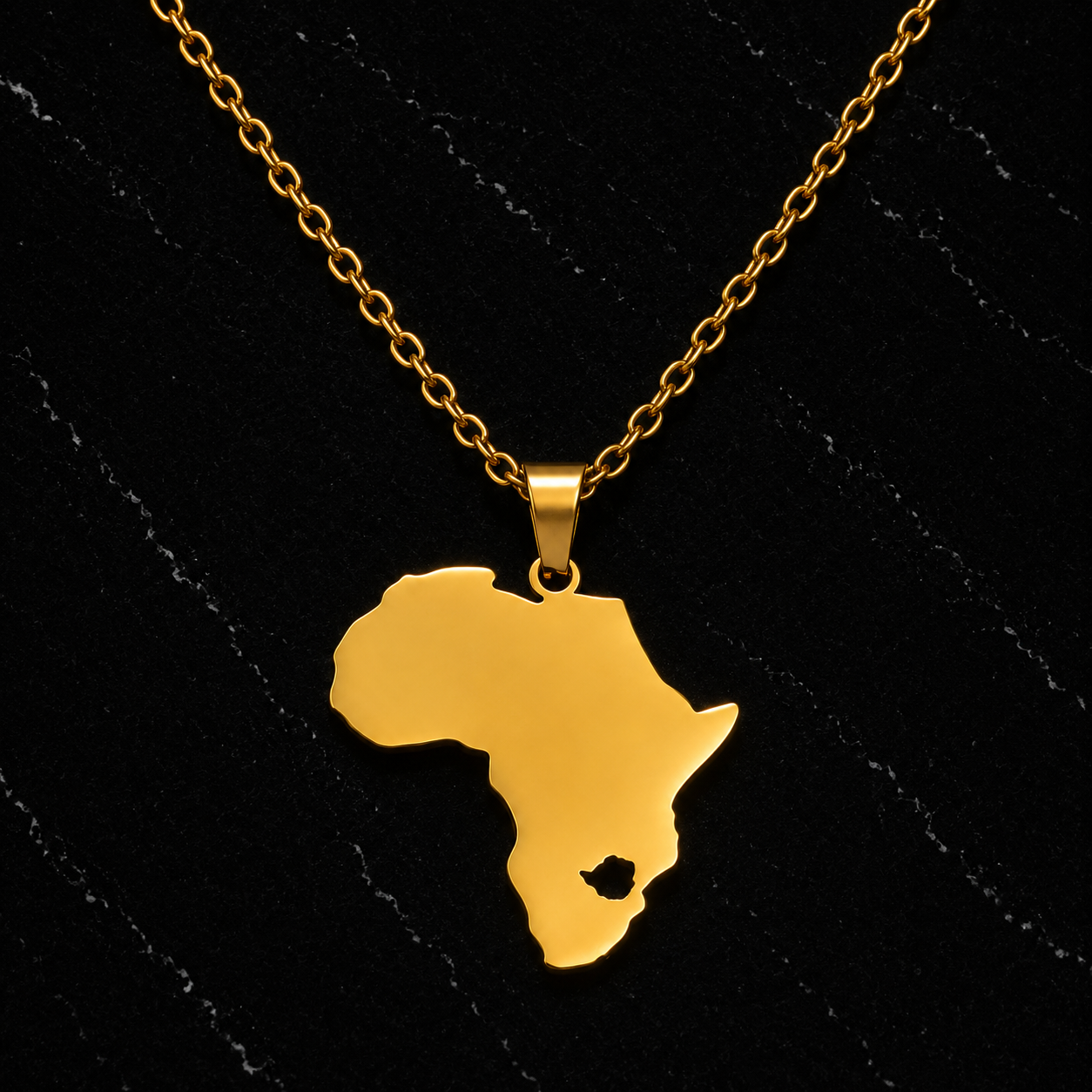 Footprint of Africa Necklace