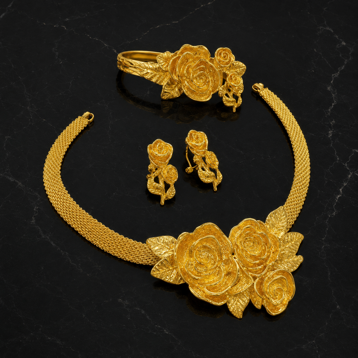 Bouquet Royal of Dahomey Parure