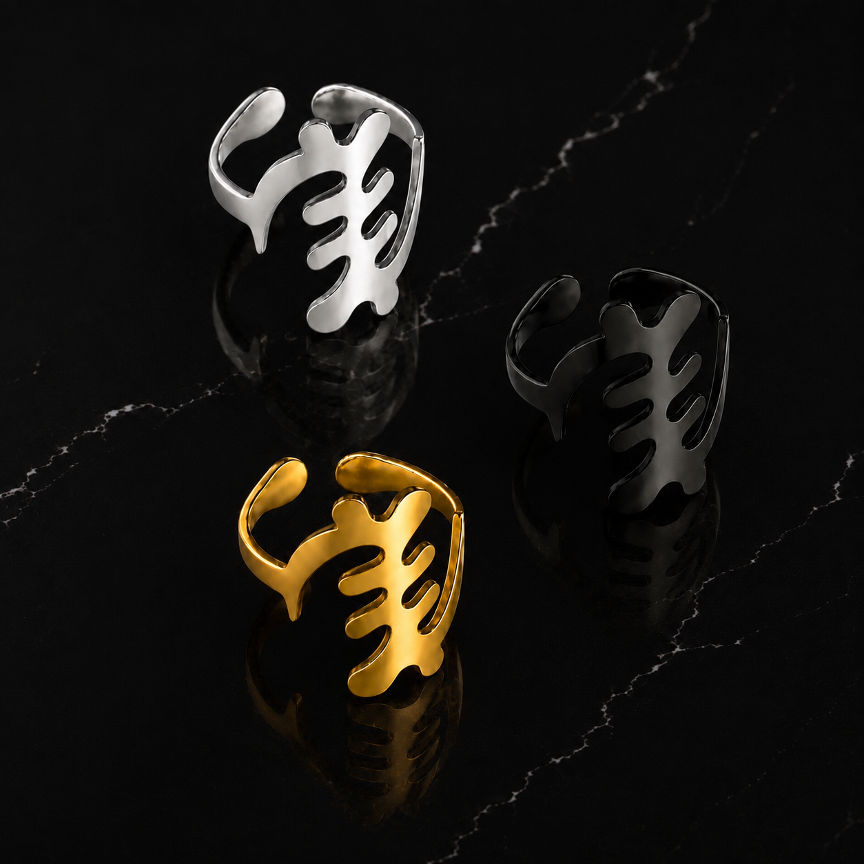 Adinkra Gye Nyame Rings