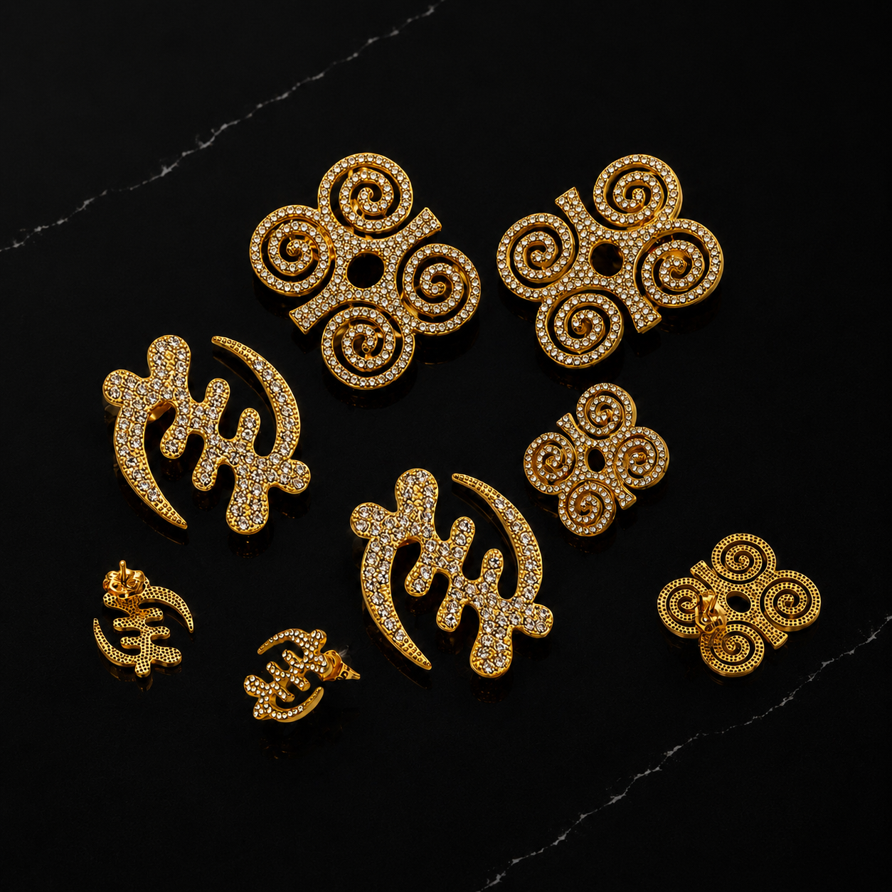 Symbolic Adinkra Earrings
