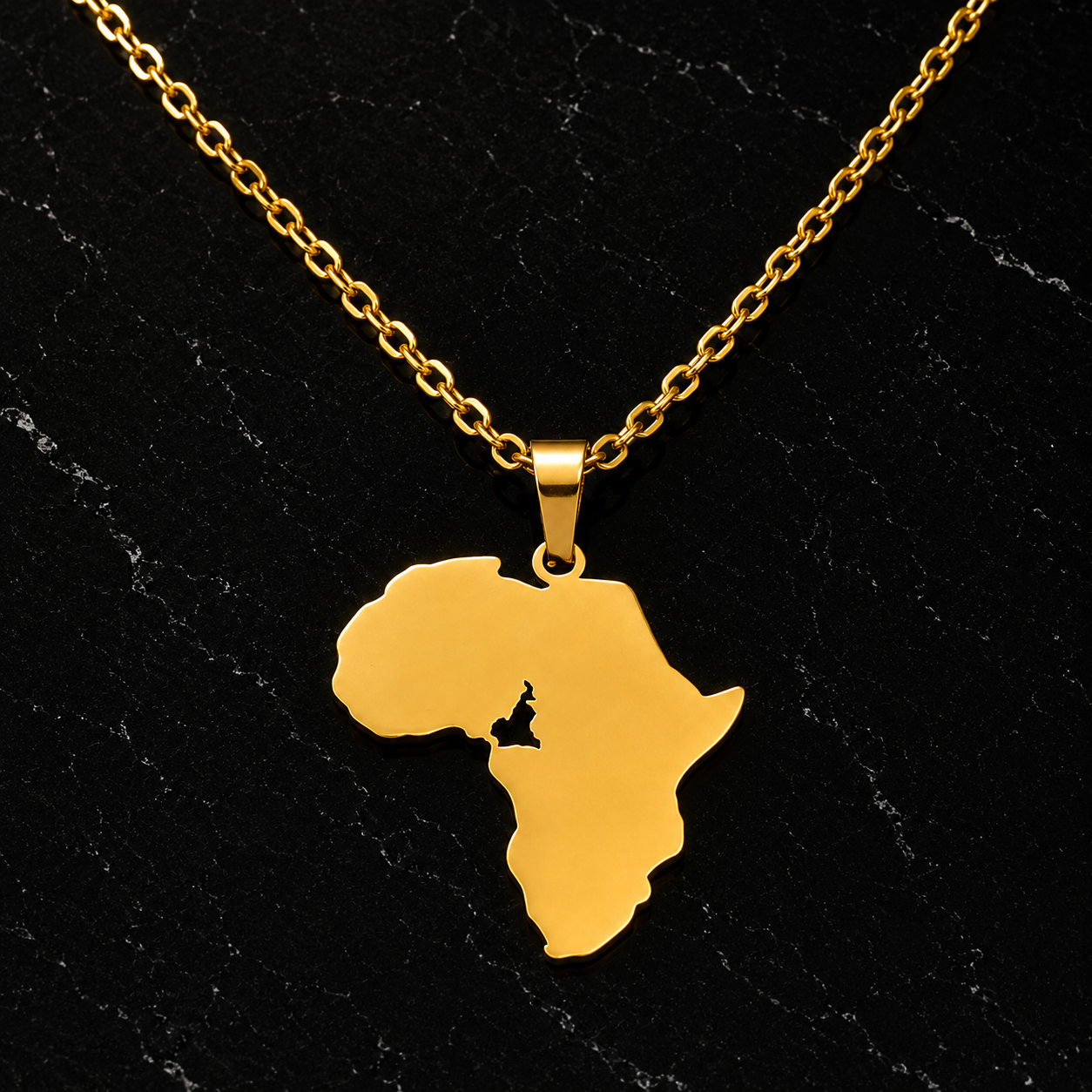 Footprint of Africa Necklace