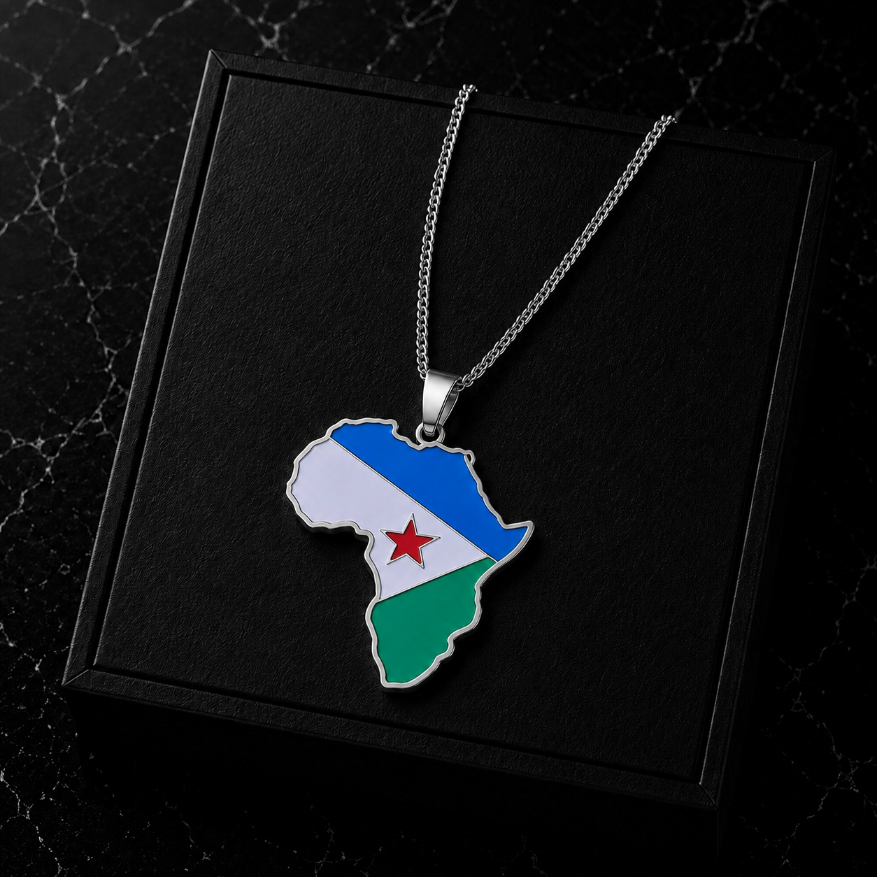Africa Map Necklace