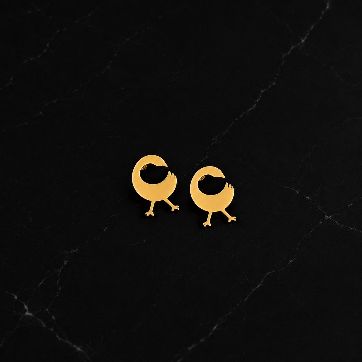 Adinkra Sankofa & Dwennimmen Hoops