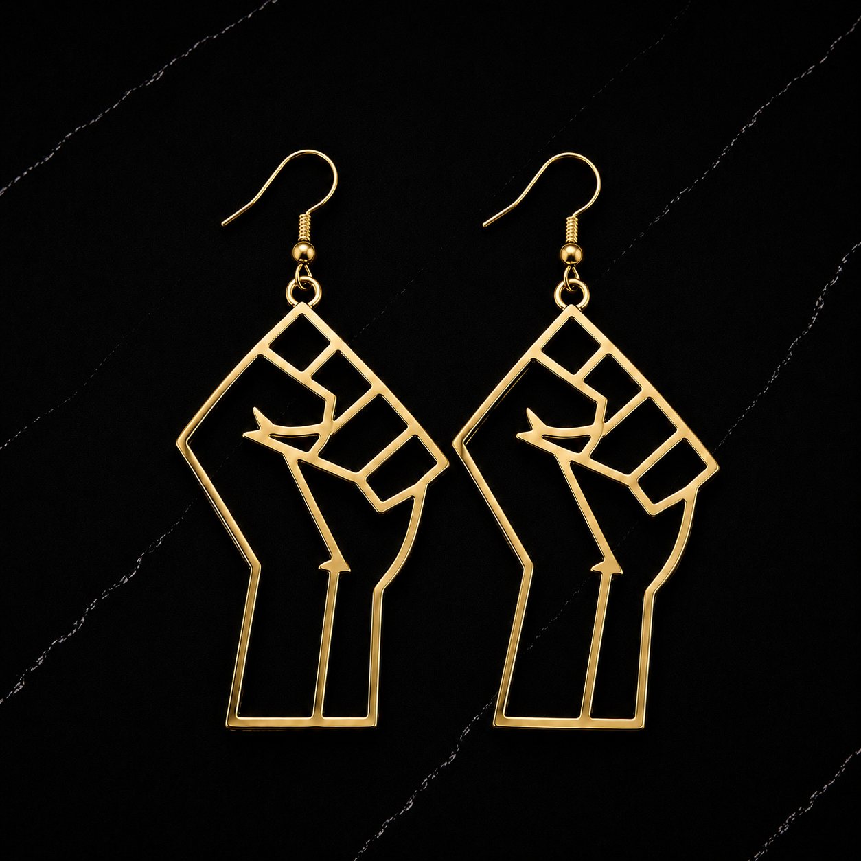 Black Power Earrings