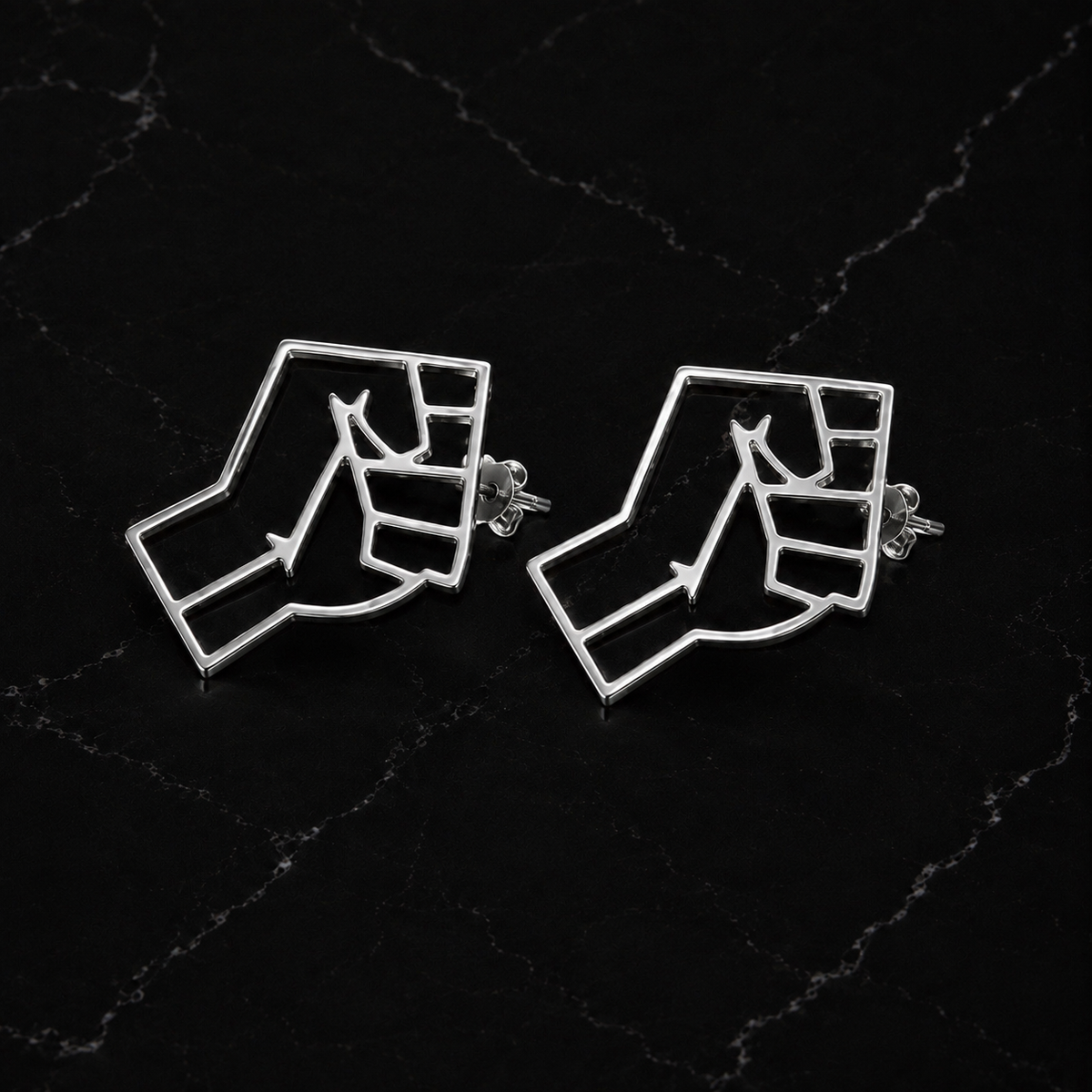 Black Power Earrings
