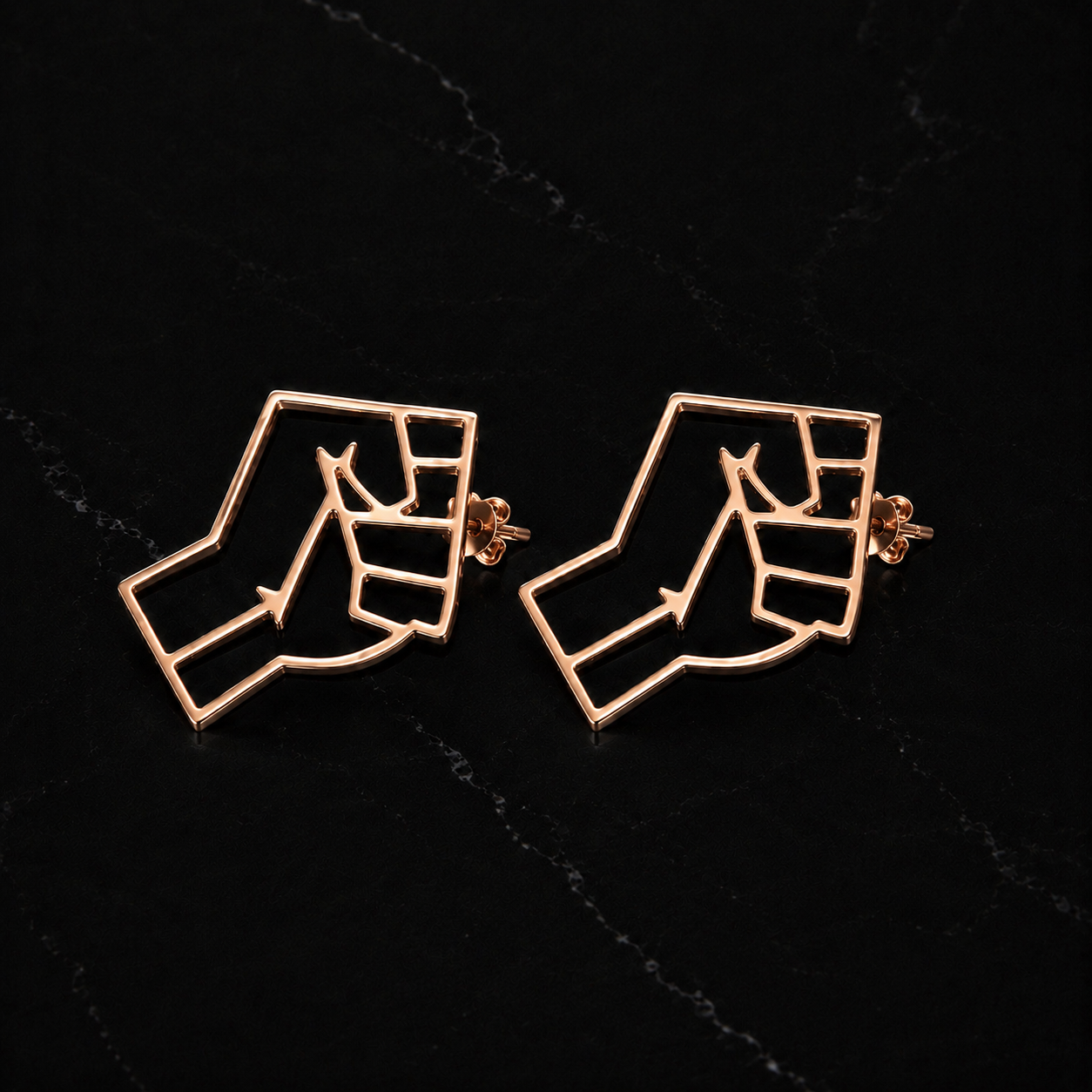 Black Power Earrings