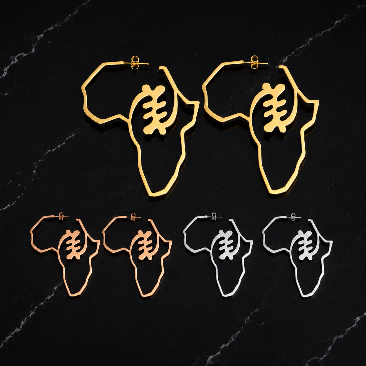 Gye Nyame Africa Earrings