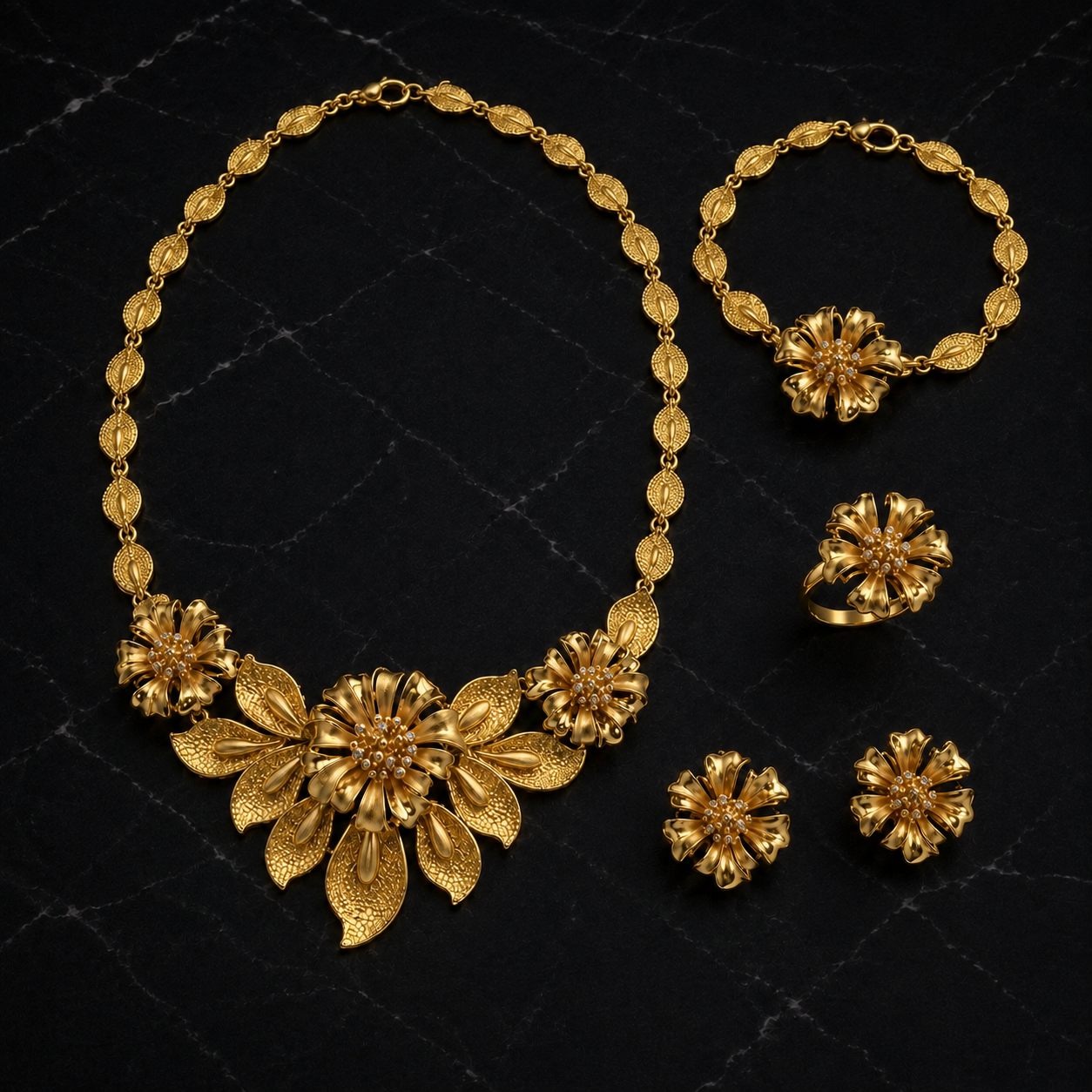 Parure Pétales du Kakongo