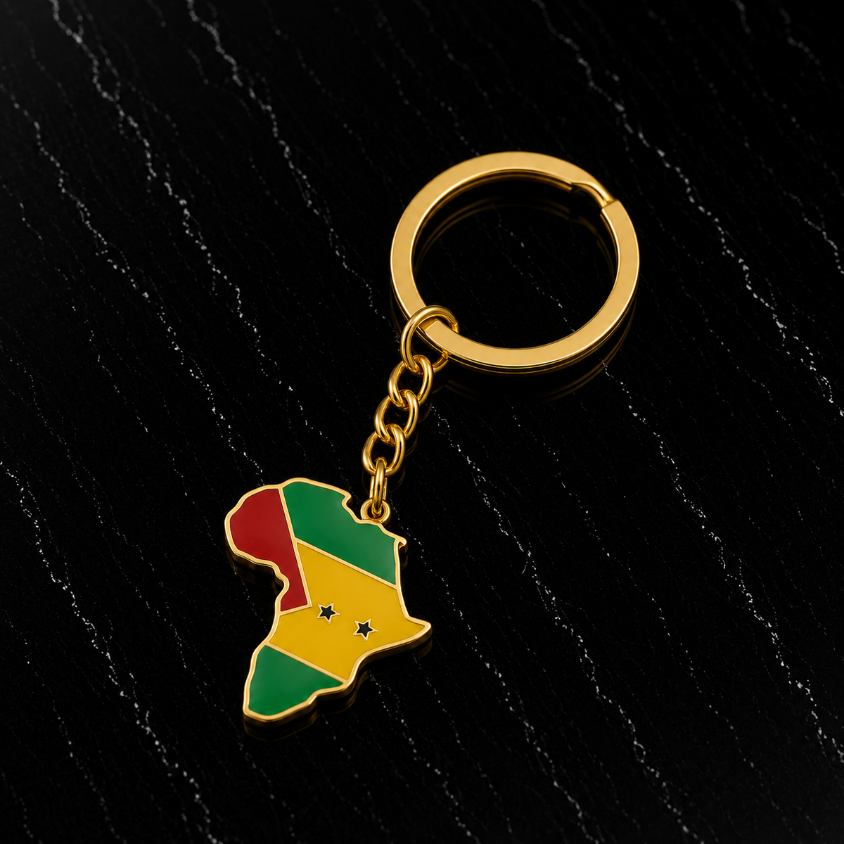 African Lands Keychain