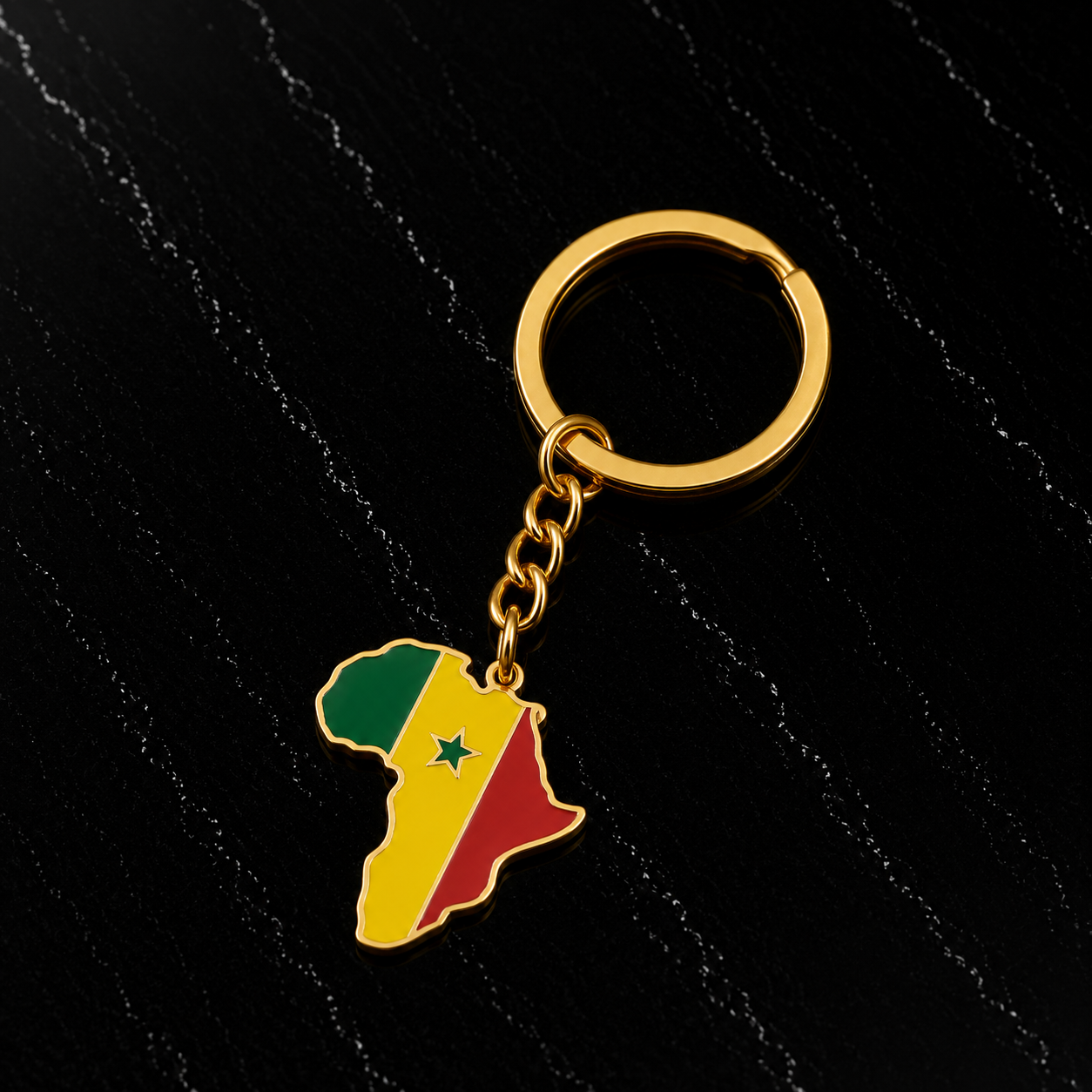 African Lands Keychain