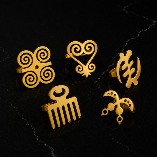 Bagues Âme Adinkra