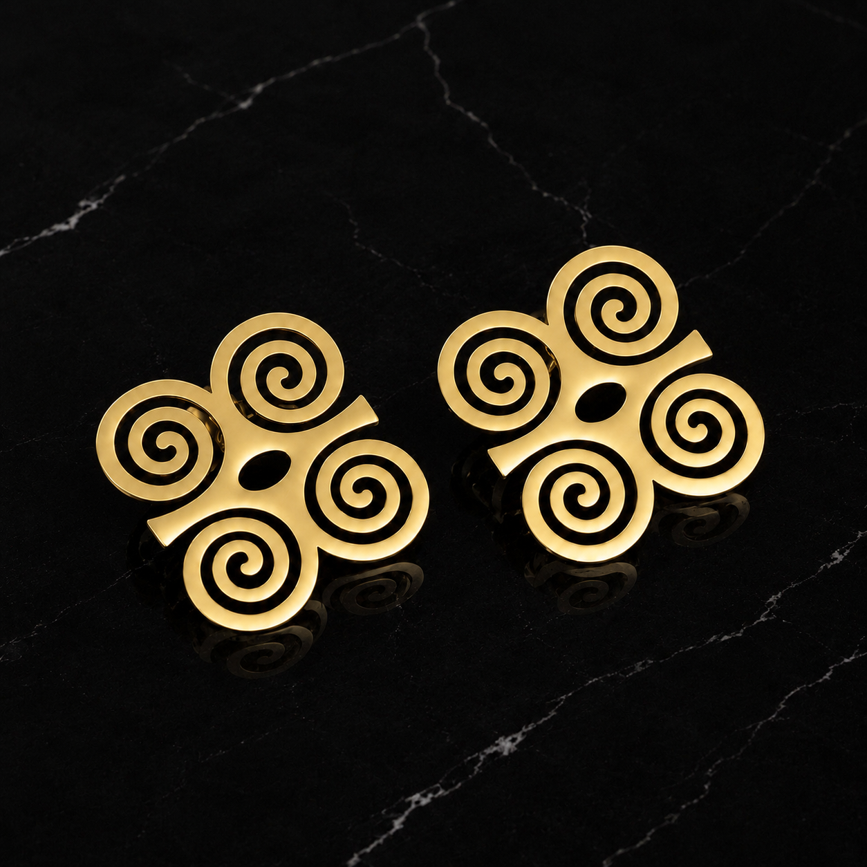 Adinkra Sankofa & Dwennimmen Hoops