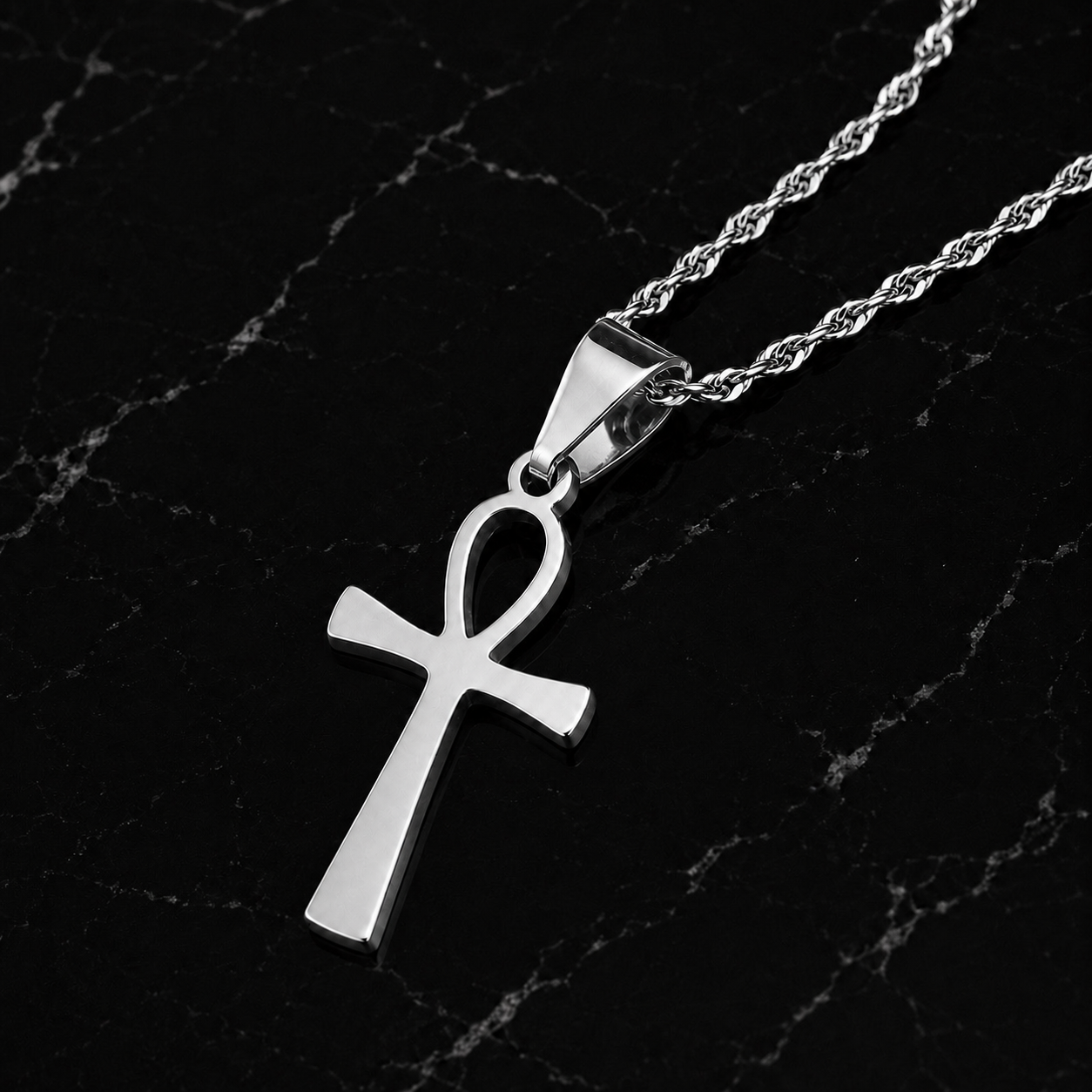 Sacred Ankh Cross Necklace