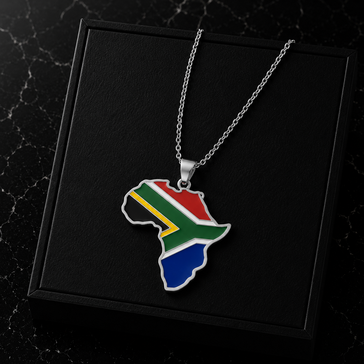 Africa Map Necklace